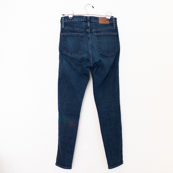 Madewell Dark Wash 10" High-Rise Skinny Jeans - Picture 4 of 4